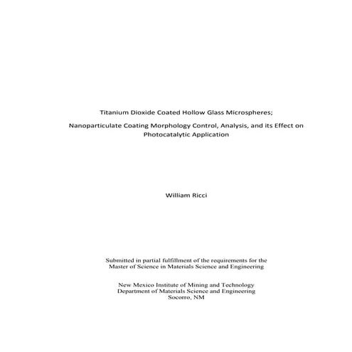 William Ricci Thesis