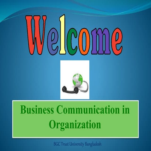 Business Communication in Organization