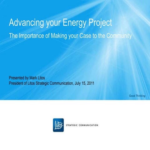 Advancing Your Energy Project