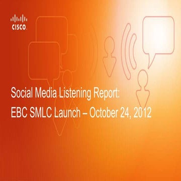 Cisco EBC Social Media Listening Center Launch Event