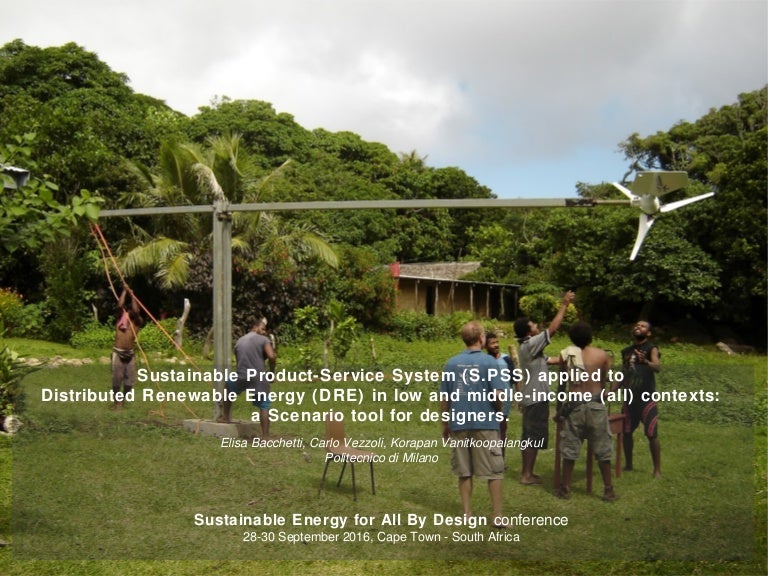 Sustainable Energy for All Design Scenario: Inspiring design students…