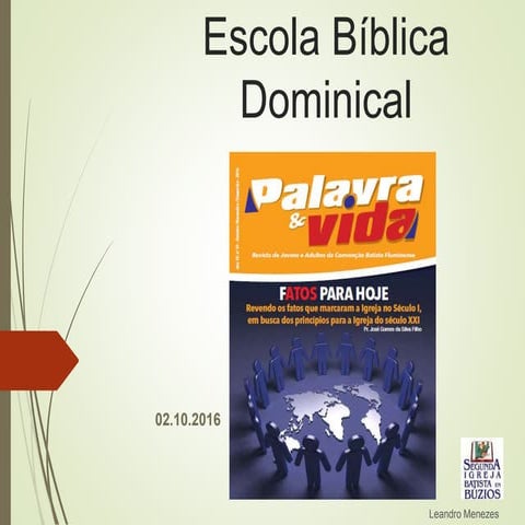 Ebd. 02.10.16 lição 1 resgatando a visão missionária | PPTX