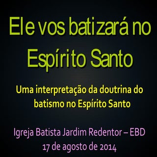Batismo no Espírito Santo