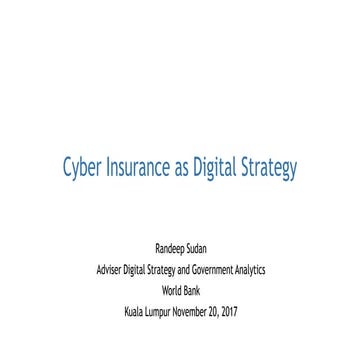 Cyber Insurance as Digital Strategy