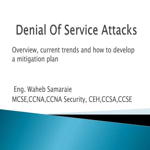 Denial Of Service Attacks (1)