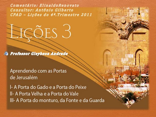 Ebd central   aula portas de jerusalem