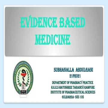 EVIDENCE BASED MEDICINE(EBD) SUBHAN.pptx
