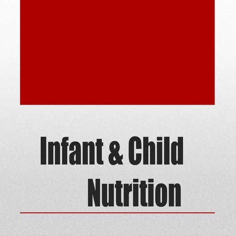 Comprehensive Guide to Infant & Child Nutrition and Breastfeeding ...