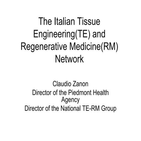 Tissue engineering and regenerative medicine | PPTX