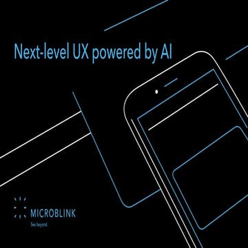 Shift Money 2019 - Next-level UX powered by AI - Jelena Svraka (Microblink)