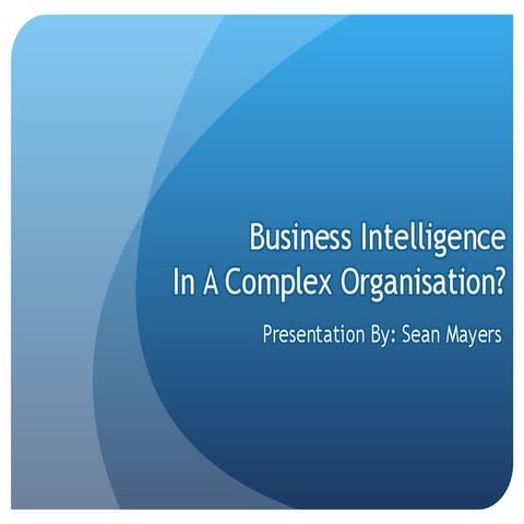 Sean\'s EBI Introduction Presentation