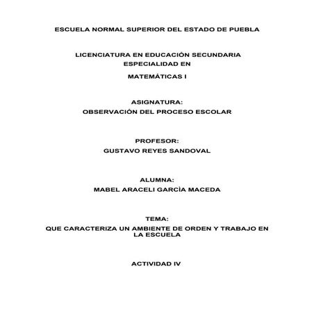 El ambiente de la escuela como un factor que influye en la afectividad escolar