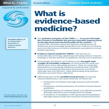 Evidence based medicine | PDF