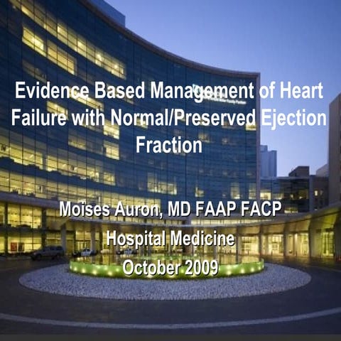 Heart failure with preserved ejection fraction