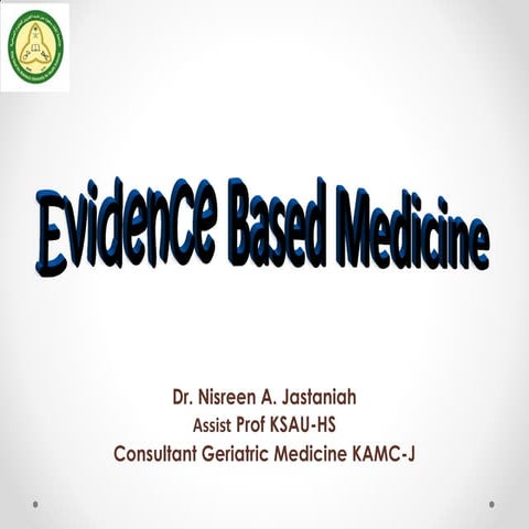 Evidence Based Medicine Pdf