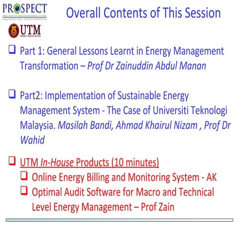 Ebms & optimal audit 19 july 2011