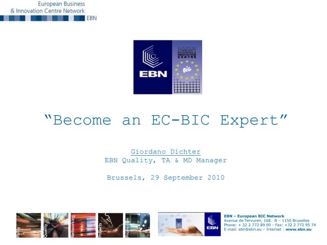 Become and EC-BIC Expert