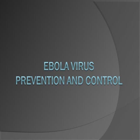 Ebola prevention