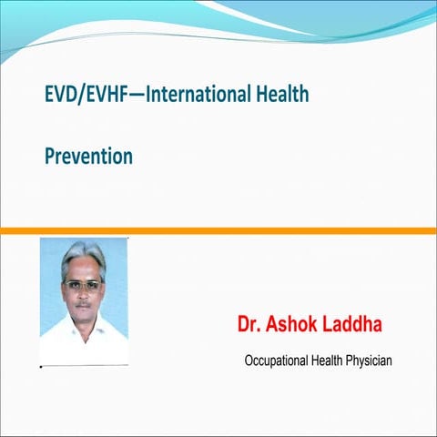 Ebola viral disease--------- prevention