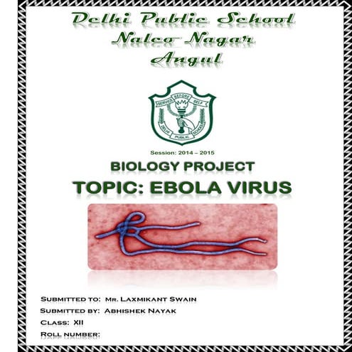 Ebola virus disease [ bio project ] 