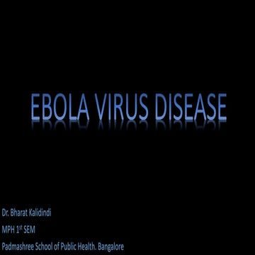 Ebola virus disease