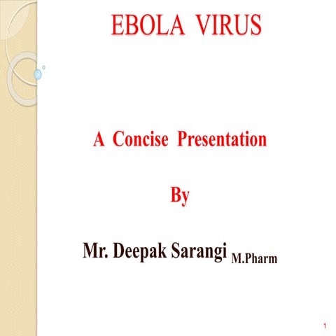 Ebola virus ppt