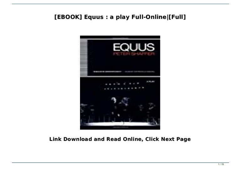 Ebook Equus A Play Full Online Full