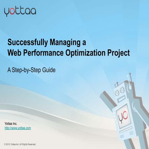 Managing a Website Performance Optimization (WPO) Project