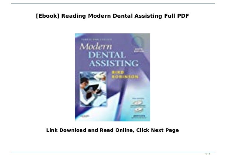 [Ebook] Reading Modern Dental Assisting Full PDF