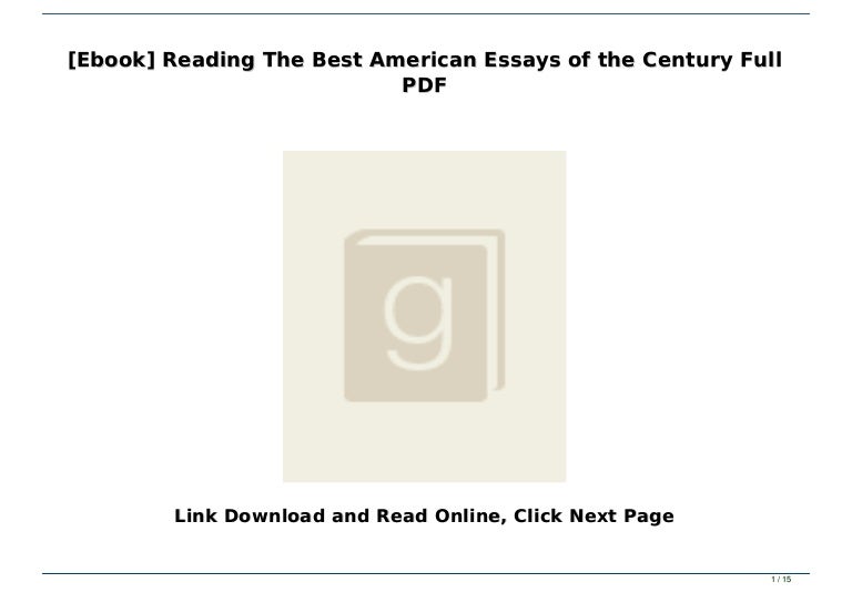 100 essays pdf picture