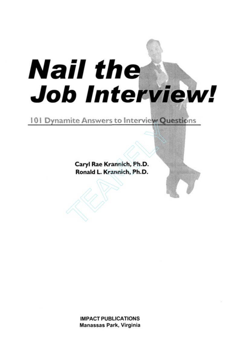 (Ebook resume) job interview - 101 dynamite answers to interview qu…