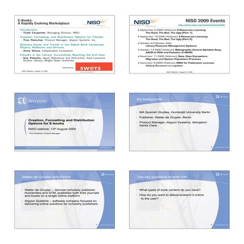 Fleischer, Orens, and Polanka, "E-Books: A Rapidly Evolving Marketplace