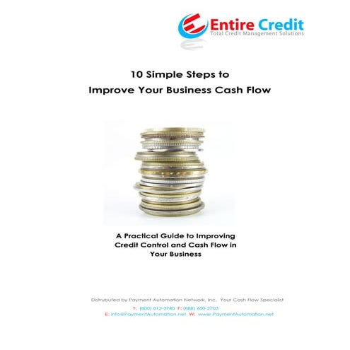 10 Steps To Improving Business Cash Flow