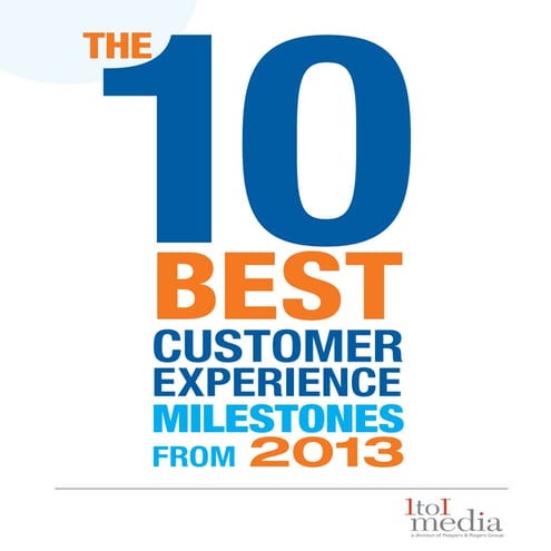 Ebook: The 10 Best Customer Experience Milestones from 2013