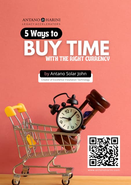 Buy TIME with the right Currency by Antano Solar John