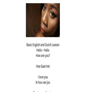 Basic dutch tutoring by Ekene Patience ( e Book)