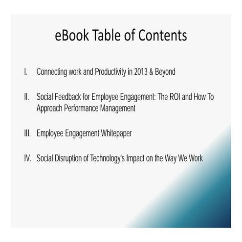 Ebook Employee Engagement Performance Management