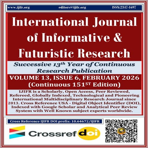 International Journal of Informative & Futuristic Research( IJIFR ...
