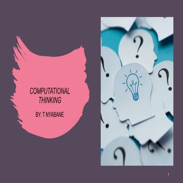 Computational Thinking