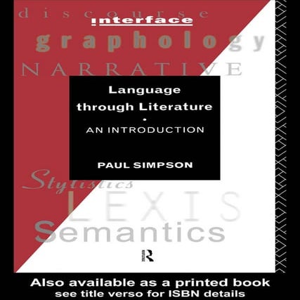 language through literature an introduction