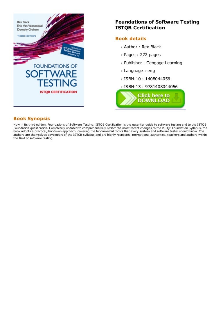 [EBOOKPDF]Foundations of Software Testing ISTQB CertificationmobiePub