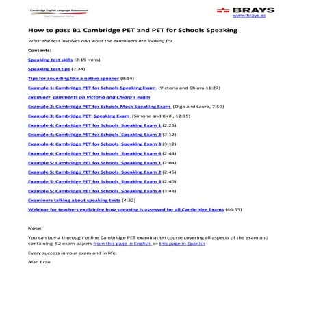 B1 English Exam Overview | PDF