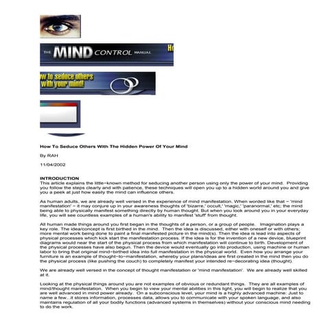 (Ebook) rah   how to seduce others with the hidden power of your mind