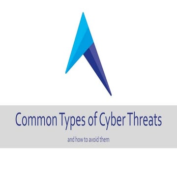 Common Cyberthreats and How to Prevent Them (2019)