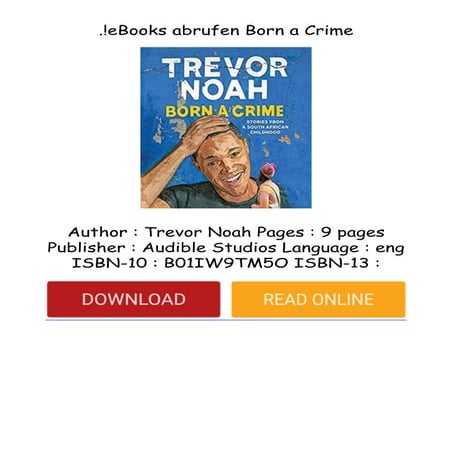 Born A Crime - Asri, Antonio & Shamsa .pptx
