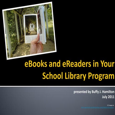 E books and ereaders in your school library program buffy hamilton july 2011