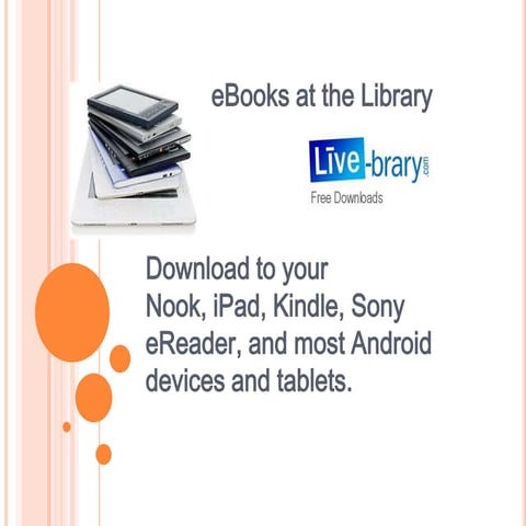 E books at the library