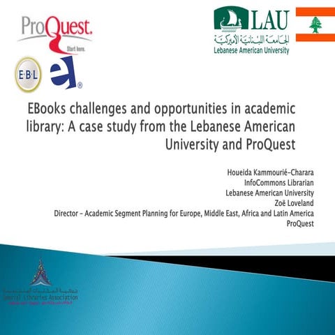 Ebooks challenges and opportunities in academic library: A case study from th...