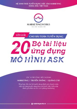 Tài liệu tuyển dụng Marketing - Viết JD tuyển dụng theo ASK