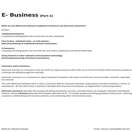 Electronic Business